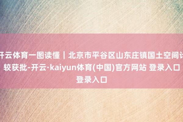 开云体育一图读懂｜北京市平谷区山东庄镇国土空间计较获批-开云·kaiyun体育(中国)官方网站 登录入口
